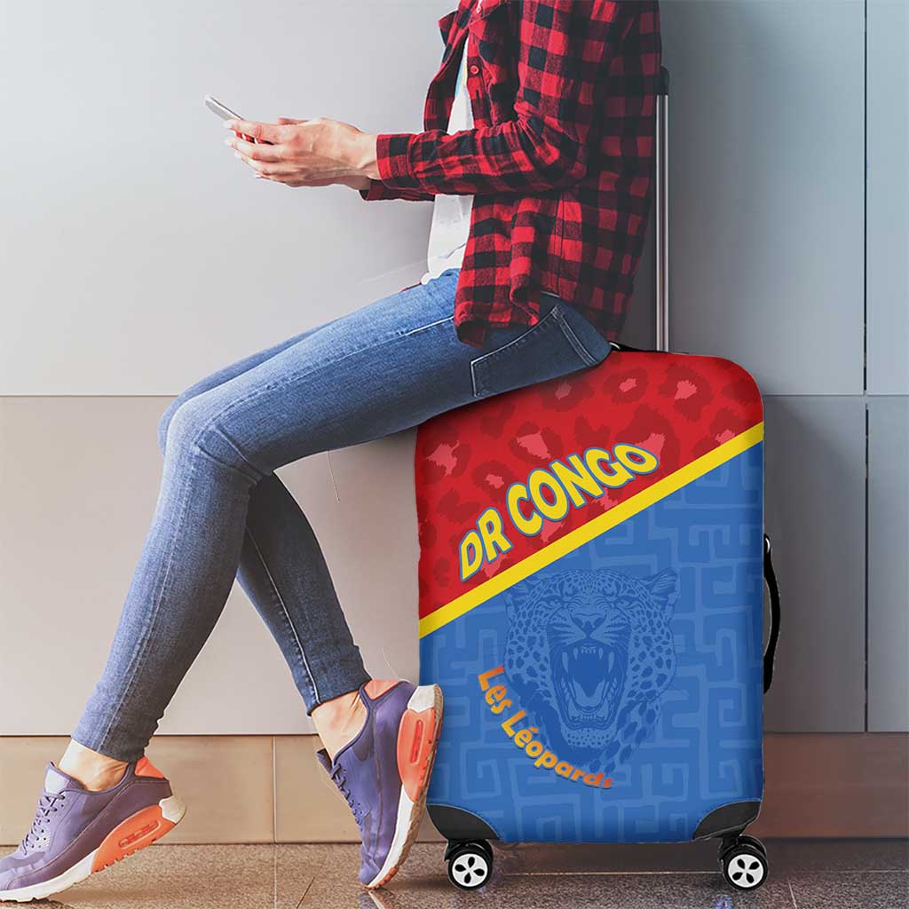 DR Congo Football Luggage Cover Allez Les Léopards - Wonder Print Shop