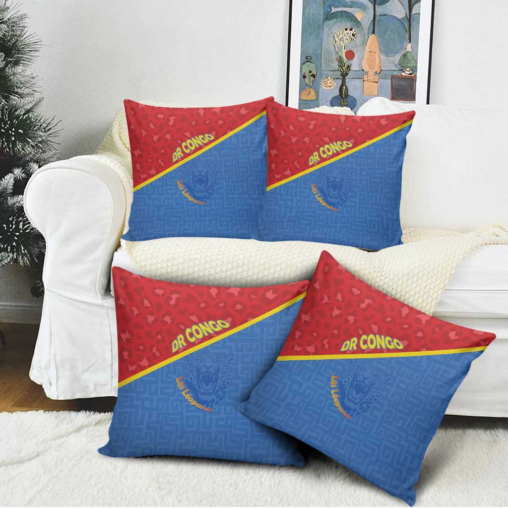 DR Congo Football Pillow Cover Allez Les Léopards - Wonder Print Shop