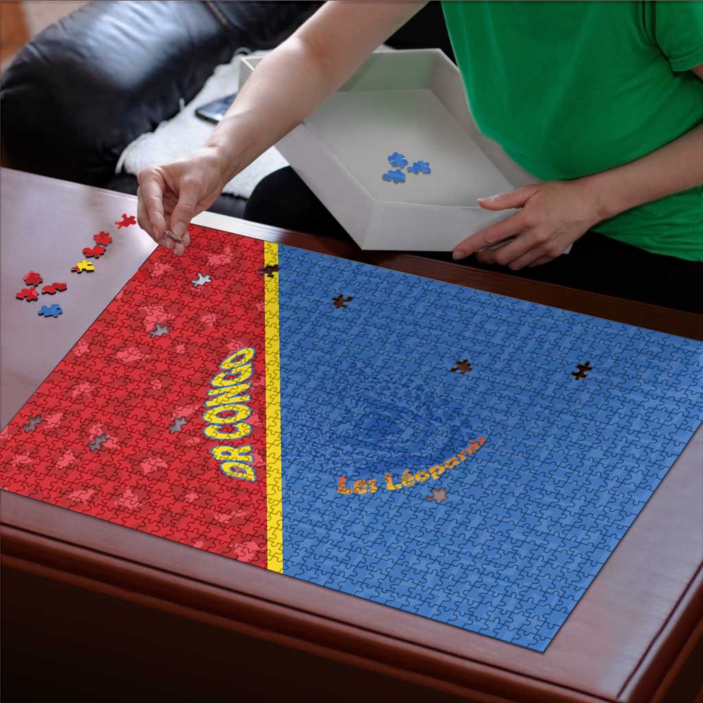 DR Congo Football Puzzle Allez Les Léopards - Wonder Print Shop