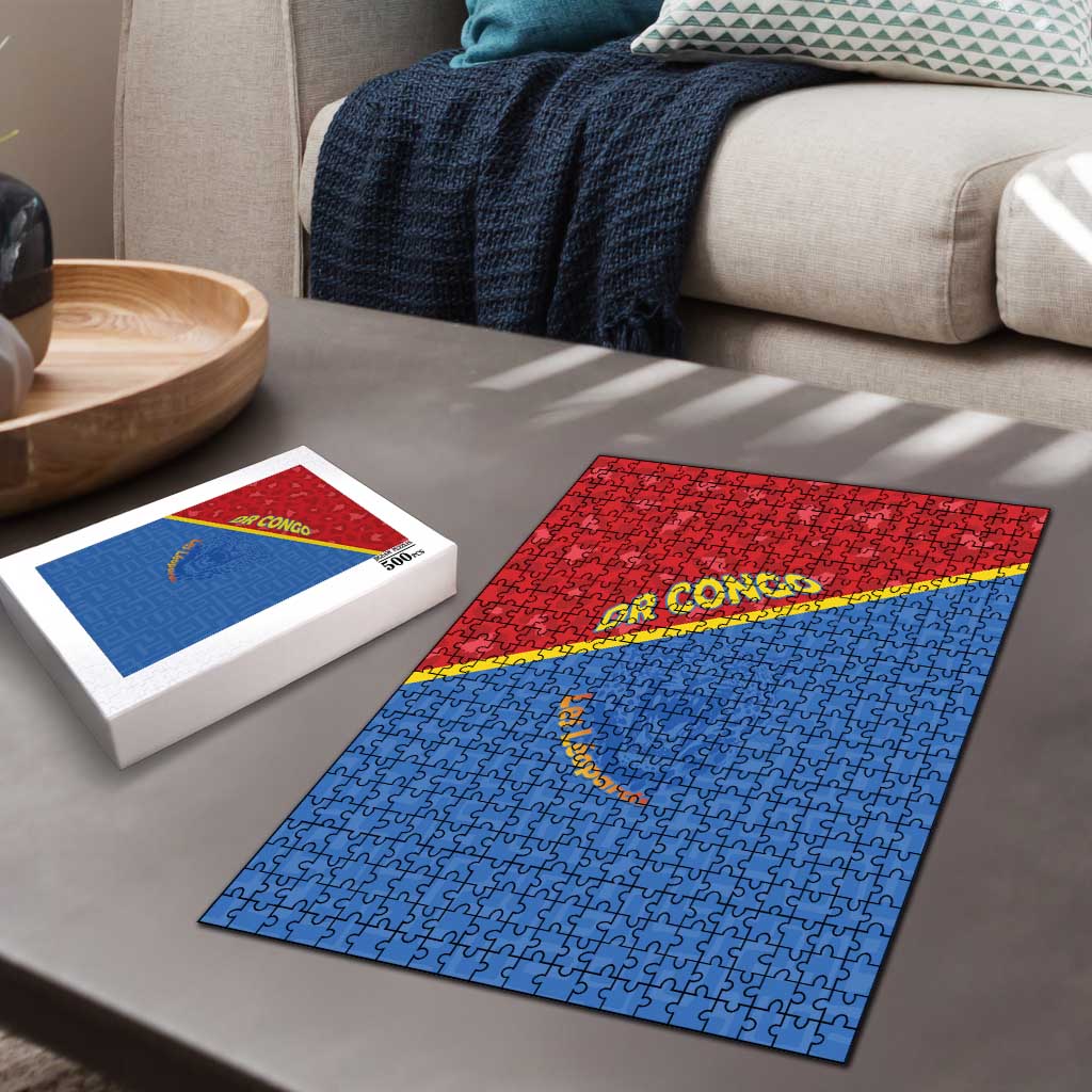 DR Congo Football Puzzle Allez Les Léopards - Wonder Print Shop
