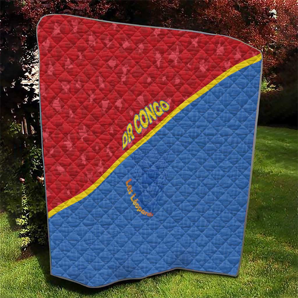 DR Congo Football Quilt Allez Les Léopards - Wonder Print Shop