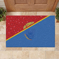 DR Congo Football Rubber Doormat Allez Les Léopards - Wonder Print Shop