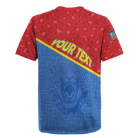 Custom DR Congo Football Rugby Jersey Allez Les Léopards - Wonder Print Shop