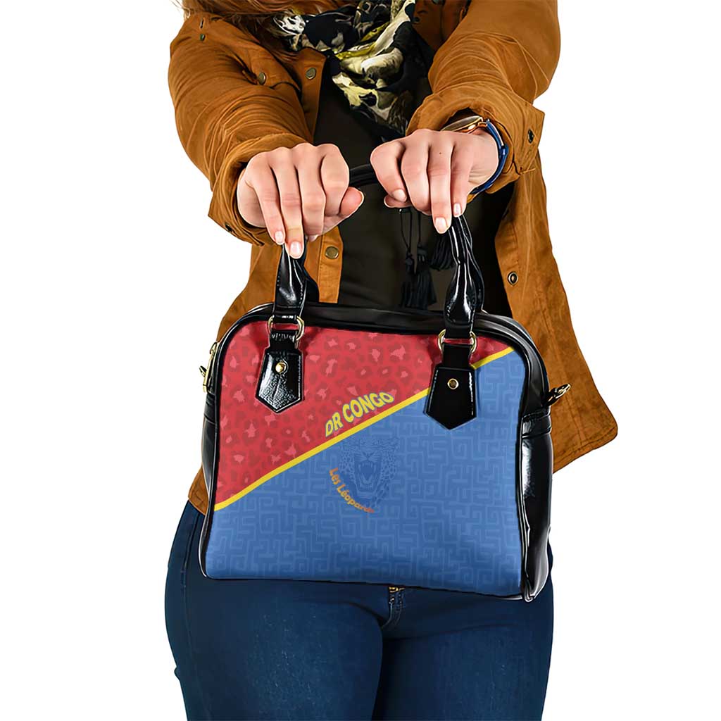 DR Congo Football Shoulder Handbag Allez Les Léopards - Wonder Print Shop