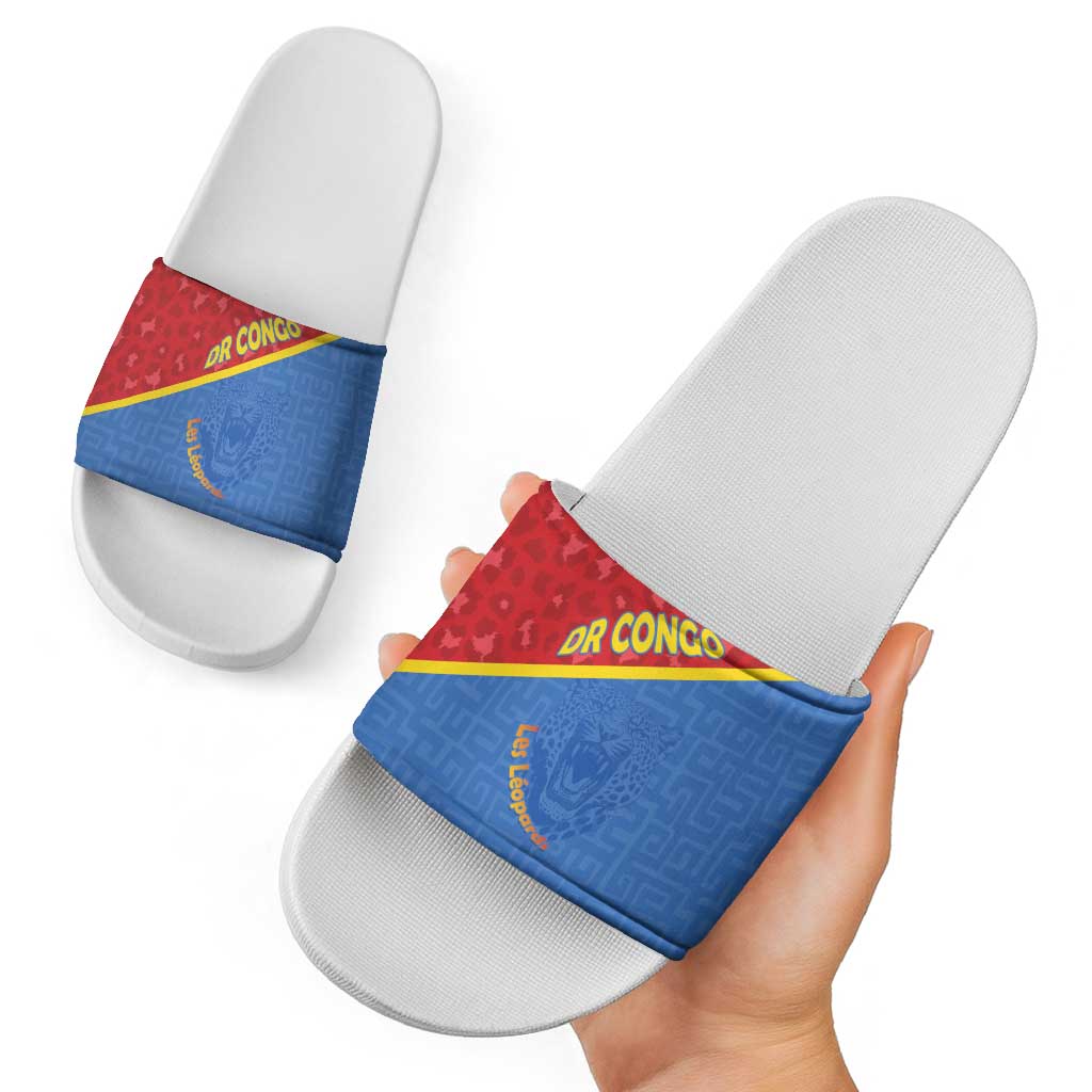 DR Congo Football Slide Sandals Allez Les Léopards - Wonder Print Shop