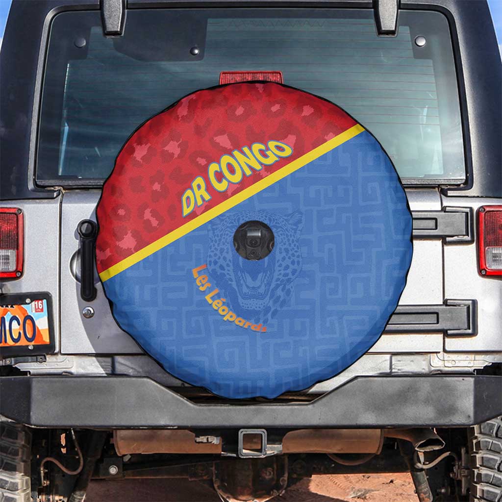 DR Congo Football Spare Tire Cover Allez Les Léopards - Wonder Print Shop