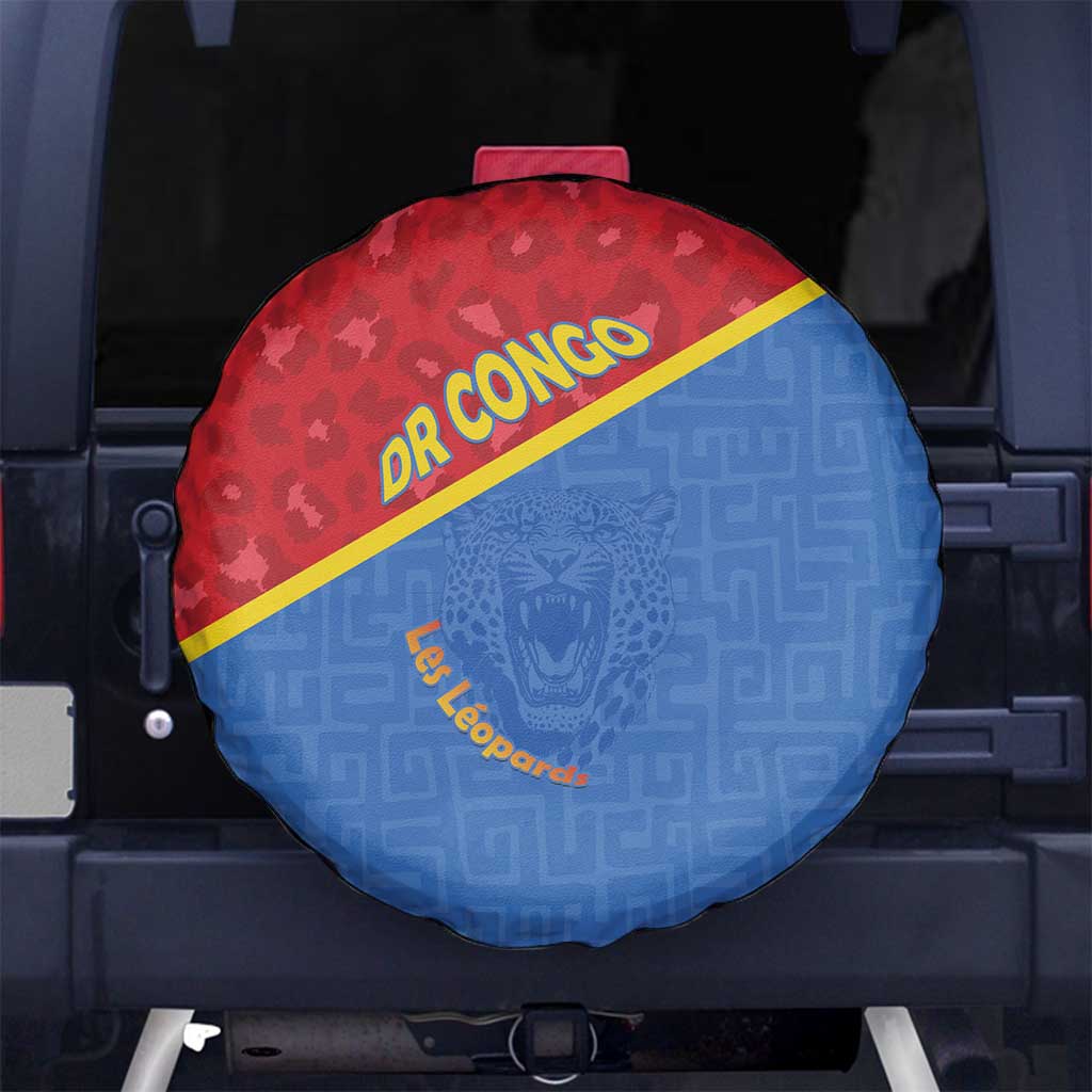DR Congo Football Spare Tire Cover Allez Les Léopards - Wonder Print Shop