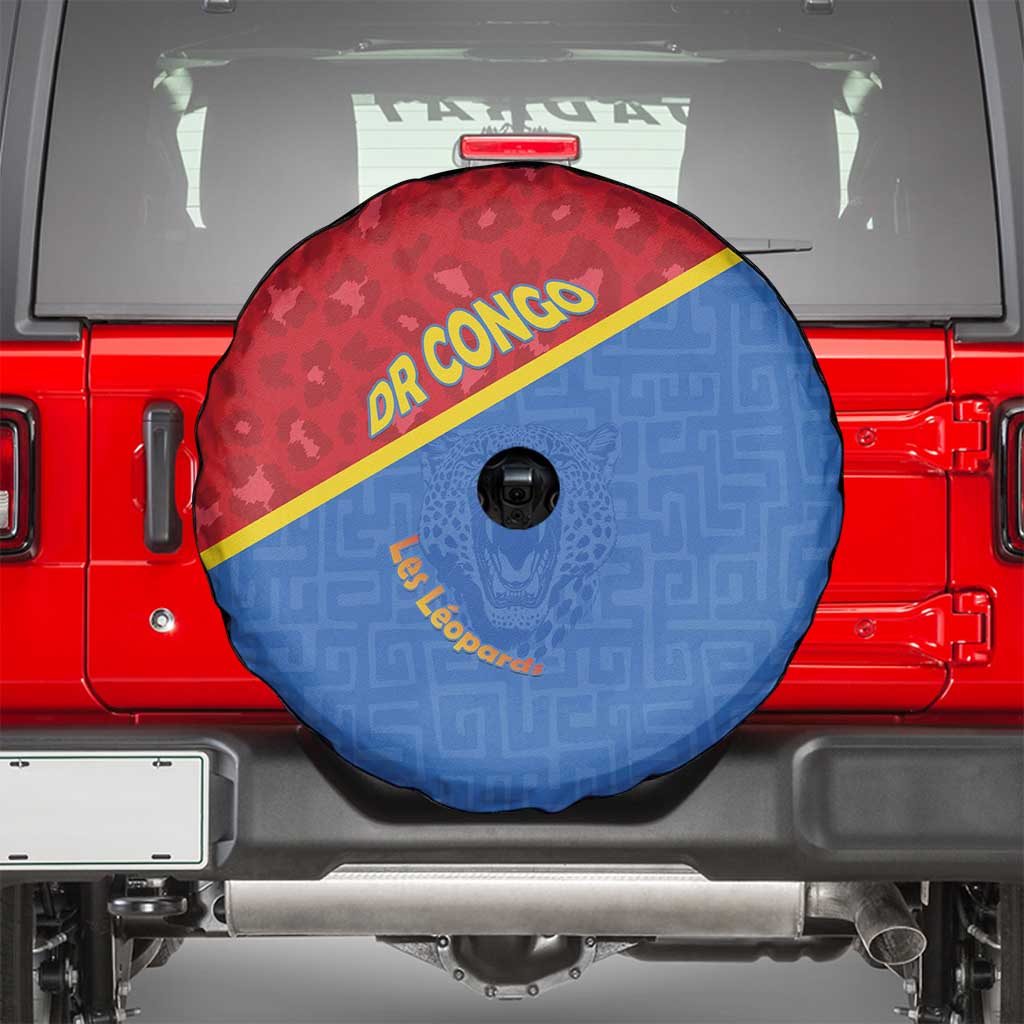 DR Congo Football Spare Tire Cover Allez Les Léopards - Wonder Print Shop