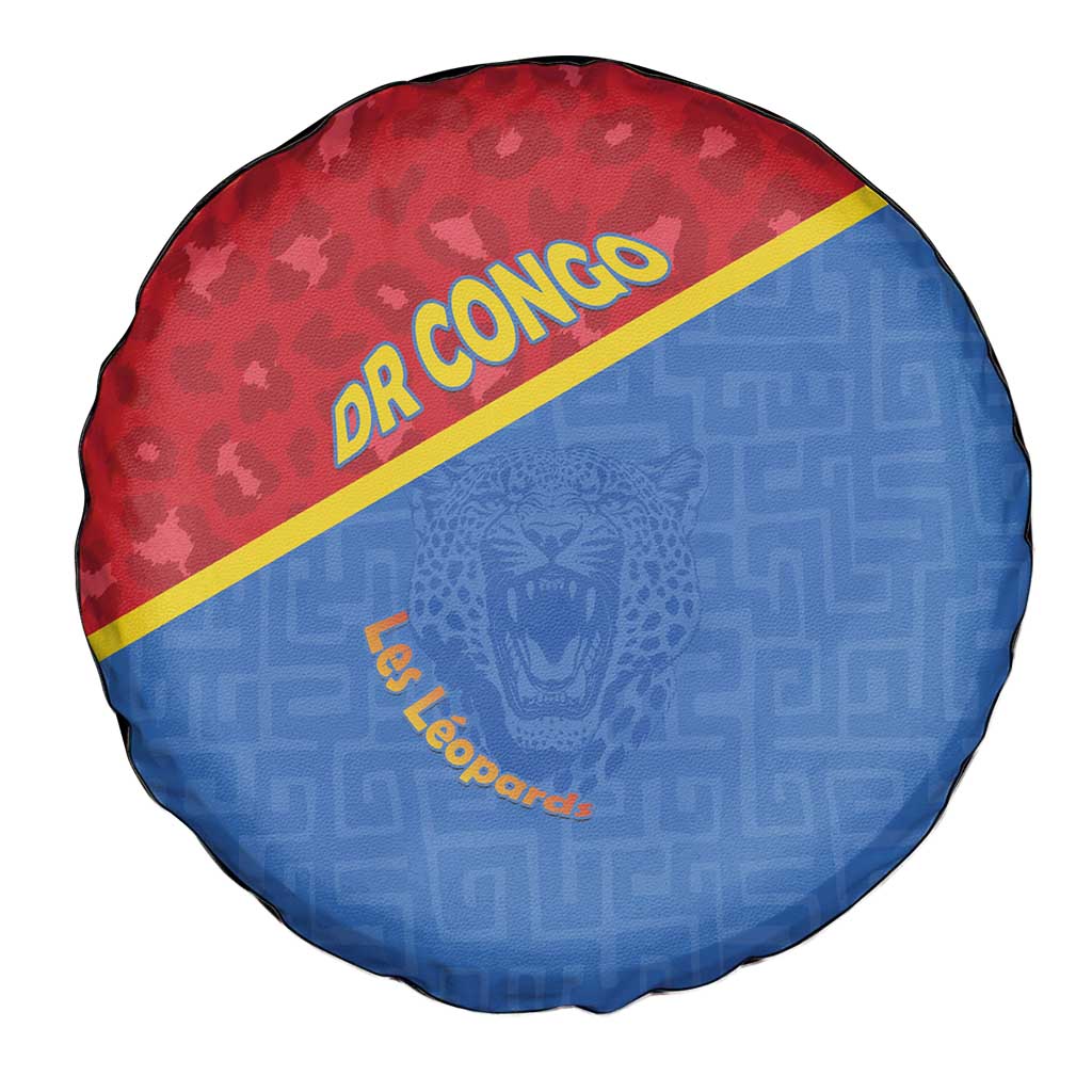 DR Congo Football Spare Tire Cover Allez Les Léopards - Wonder Print Shop