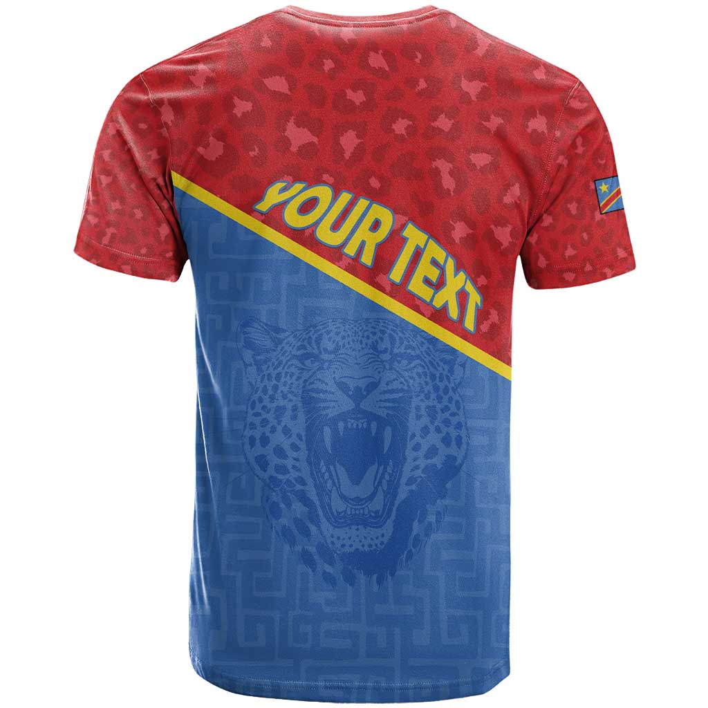 Custom DR Congo Football T Shirt Allez Les Léopards - Wonder Print Shop