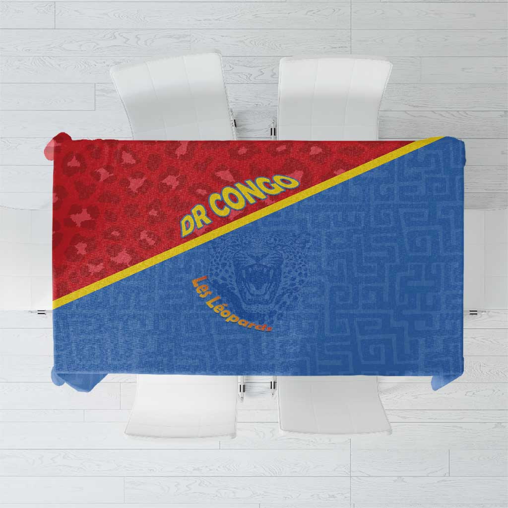 DR Congo Football Tablecloth Allez Les Léopards - Wonder Print Shop