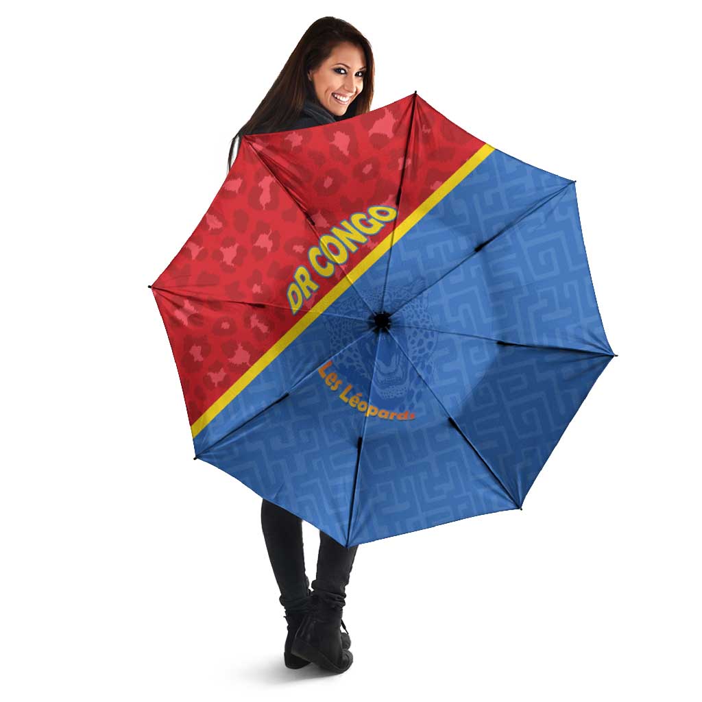 DR Congo Football Umbrella Allez Les Léopards - Wonder Print Shop