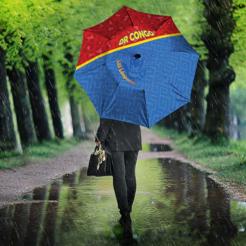 DR Congo Football Umbrella Allez Les Léopards - Wonder Print Shop