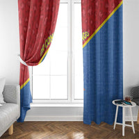 DR Congo Football Window Curtain Allez Les Léopards - Wonder Print Shop