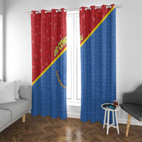 DR Congo Football Window Curtain Allez Les Léopards - Wonder Print Shop