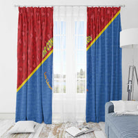 DR Congo Football Window Curtain Allez Les Léopards - Wonder Print Shop