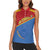 Custom DR Congo Football Women Sleeveless Polo Shirt Allez Les Léopards - Wonder Print Shop