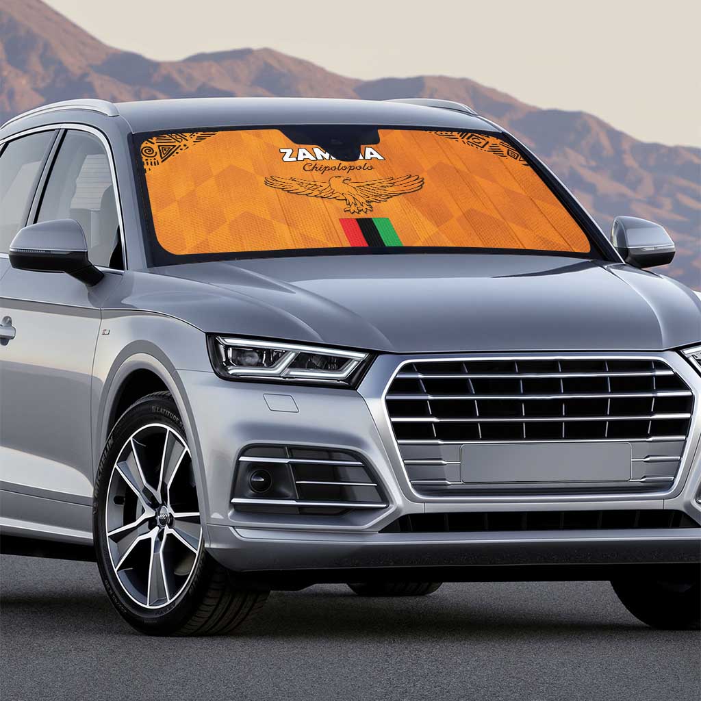 Zambia Football Auto Sun Shade Go Chipolopolo Go - Wonder Print Shop