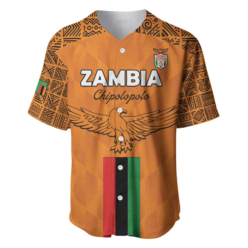 Custom Zambia Football Baseball Jersey Go Chipolopolo Go - Wonder Print Shop