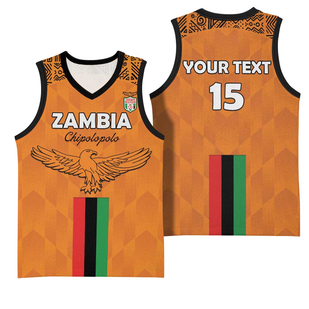 Custom Zambia Football Basketball Jersey Go Chipolopolo Go - Wonder Print Shop