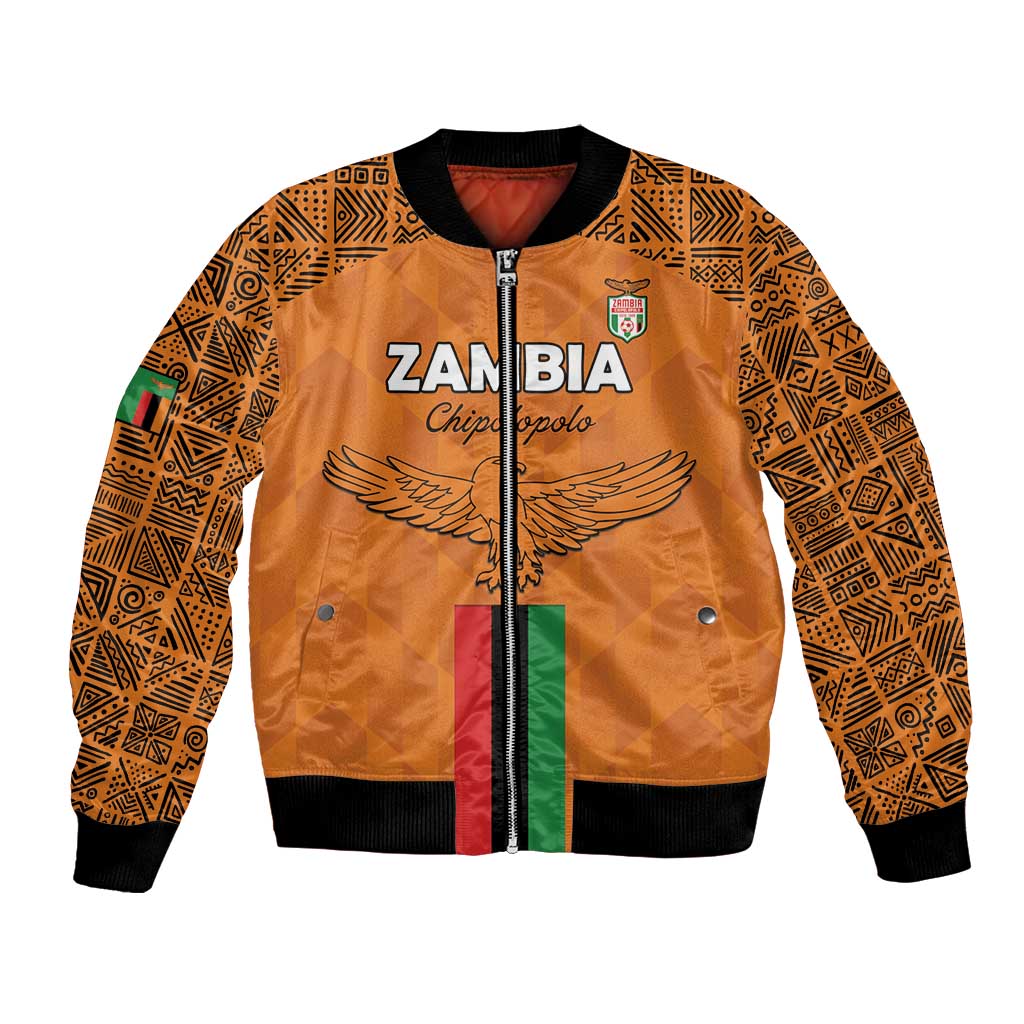 Custom Zambia Football Bomber Jacket Go Chipolopolo Go - Wonder Print Shop