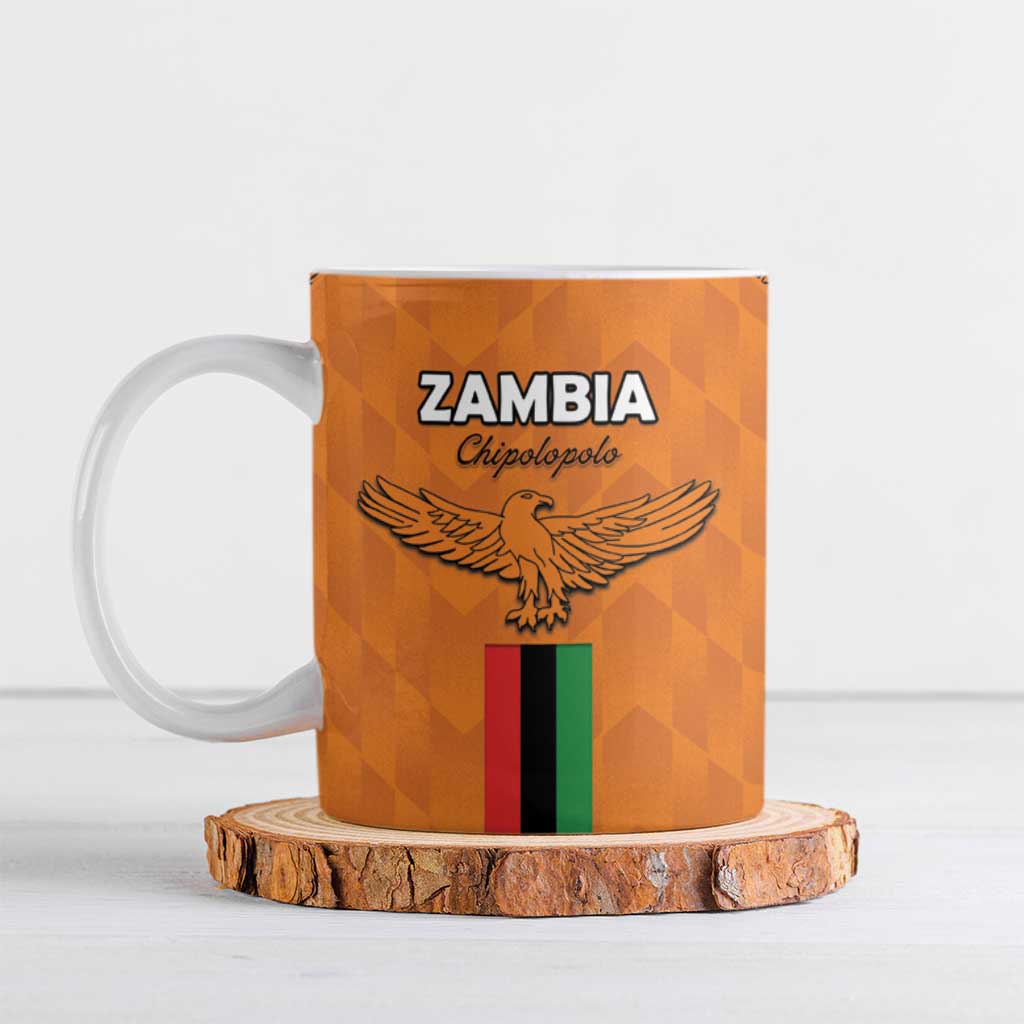 Custom Zambia Football Ceramic Mug Go Chipolopolo Go - Wonder Print Shop