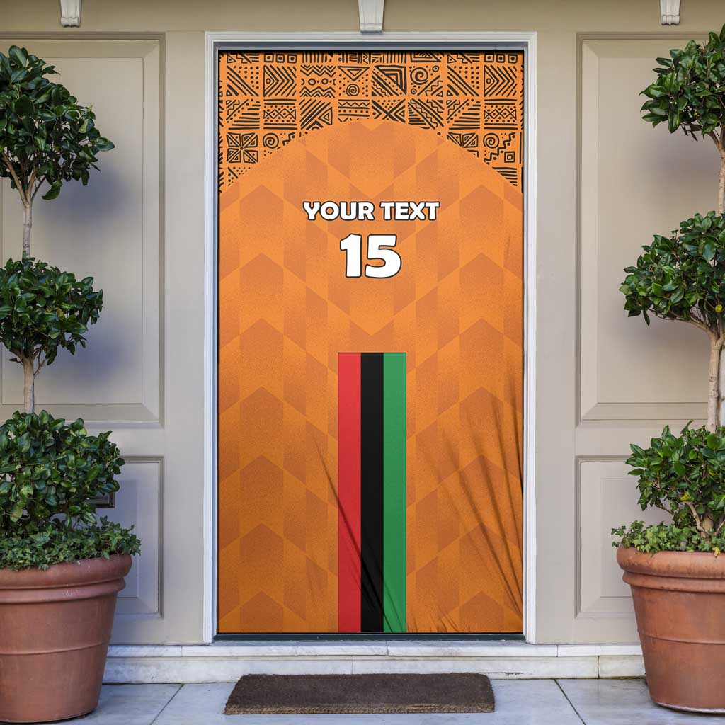 Zambia Football Door Cover Go Chipolopolo Go - Wonder Print Shop