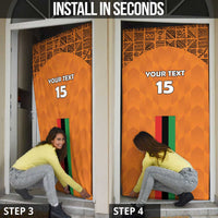 Zambia Football Door Cover Go Chipolopolo Go - Wonder Print Shop