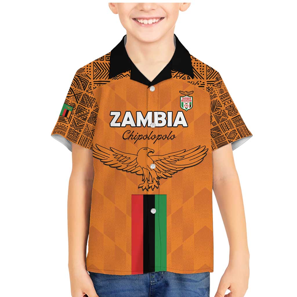 Custom Zambia Football Family Matching Mermaid Dress and Hawaiian Shirt Go Chipolopolo Go - Wonder Print Shop