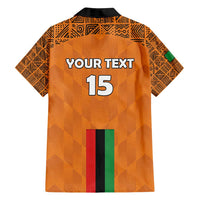 Custom Zambia Football Family Matching Off Shoulder Maxi Dress and Hawaiian Shirt Go Chipolopolo Go - Wonder Print Shop