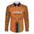 Custom Zambia Football Family Matching Off Shoulder Short Dress and Hawaiian Shirt Go Chipolopolo Go - Wonder Print Shop