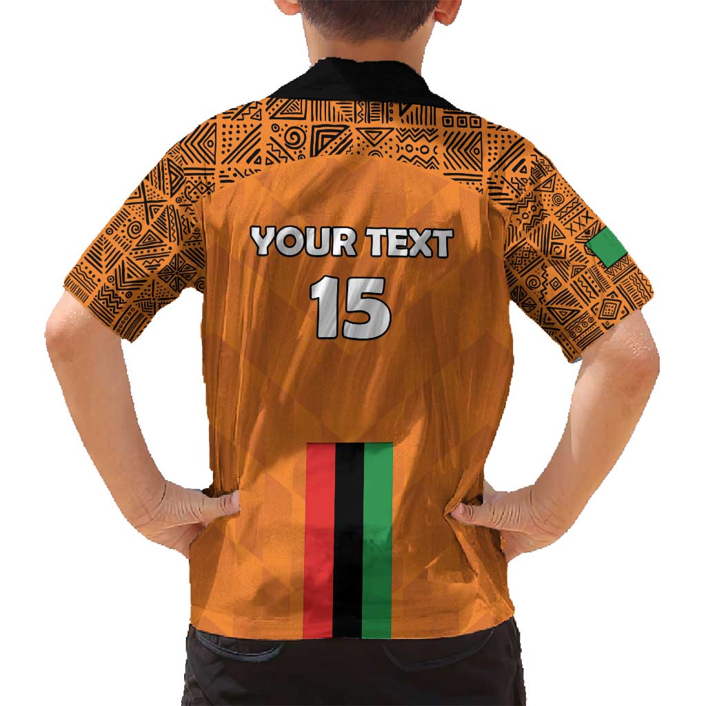 Custom Zambia Football Family Matching Puletasi and Hawaiian Shirt Go Chipolopolo Go - Wonder Print Shop