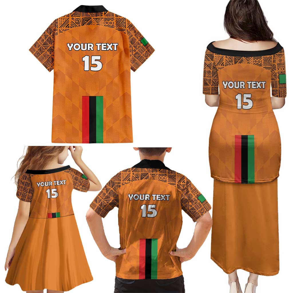 Custom Zambia Football Family Matching Puletasi and Hawaiian Shirt Go Chipolopolo Go - Wonder Print Shop