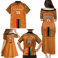 Custom Zambia Football Family Matching Puletasi and Hawaiian Shirt Go Chipolopolo Go - Wonder Print Shop