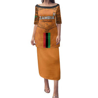 Custom Zambia Football Family Matching Puletasi and Hawaiian Shirt Go Chipolopolo Go - Wonder Print Shop