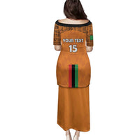 Custom Zambia Football Family Matching Puletasi and Hawaiian Shirt Go Chipolopolo Go - Wonder Print Shop