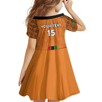 Custom Zambia Football Family Matching Short Sleeve Bodycon Dress and Hawaiian Shirt Go Chipolopolo Go - Wonder Print Shop