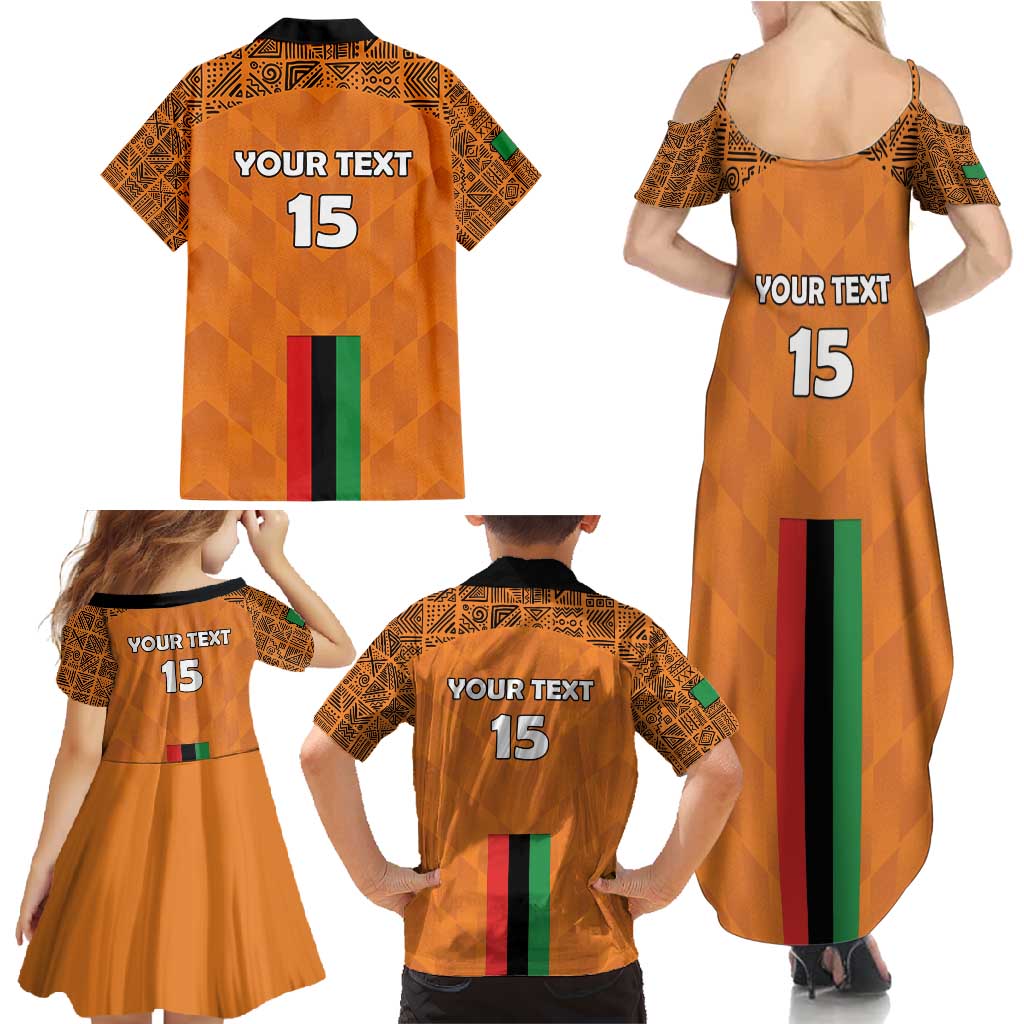 Custom Zambia Football Family Matching Summer Maxi Dress and Hawaiian Shirt Go Chipolopolo Go - Wonder Print Shop