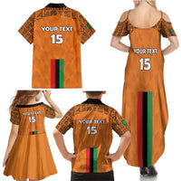 Custom Zambia Football Family Matching Summer Maxi Dress and Hawaiian Shirt Go Chipolopolo Go - Wonder Print Shop