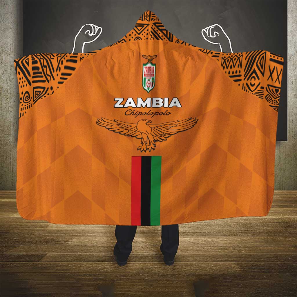 Zambia Football Hooded Blanket Go Chipolopolo Go - Wonder Print Shop