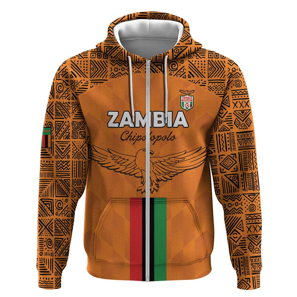 Custom Zambia Football Hoodie Go Chipolopolo Go - Wonder Print Shop