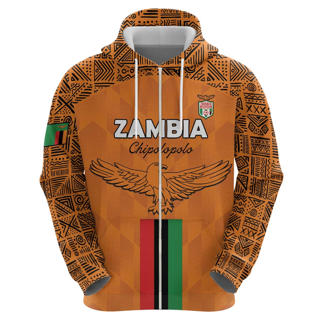 Custom Zambia Football Hoodie Go Chipolopolo Go - Wonder Print Shop