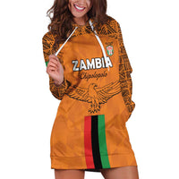 Custom Zambia Football Hoodie Dress Go Chipolopolo Go - Wonder Print Shop