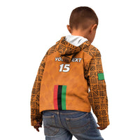 Custom Zambia Football Kid Hoodie Go Chipolopolo Go - Wonder Print Shop
