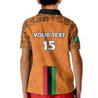 Custom Zambia Football Kid Polo Shirt Go Chipolopolo Go - Wonder Print Shop