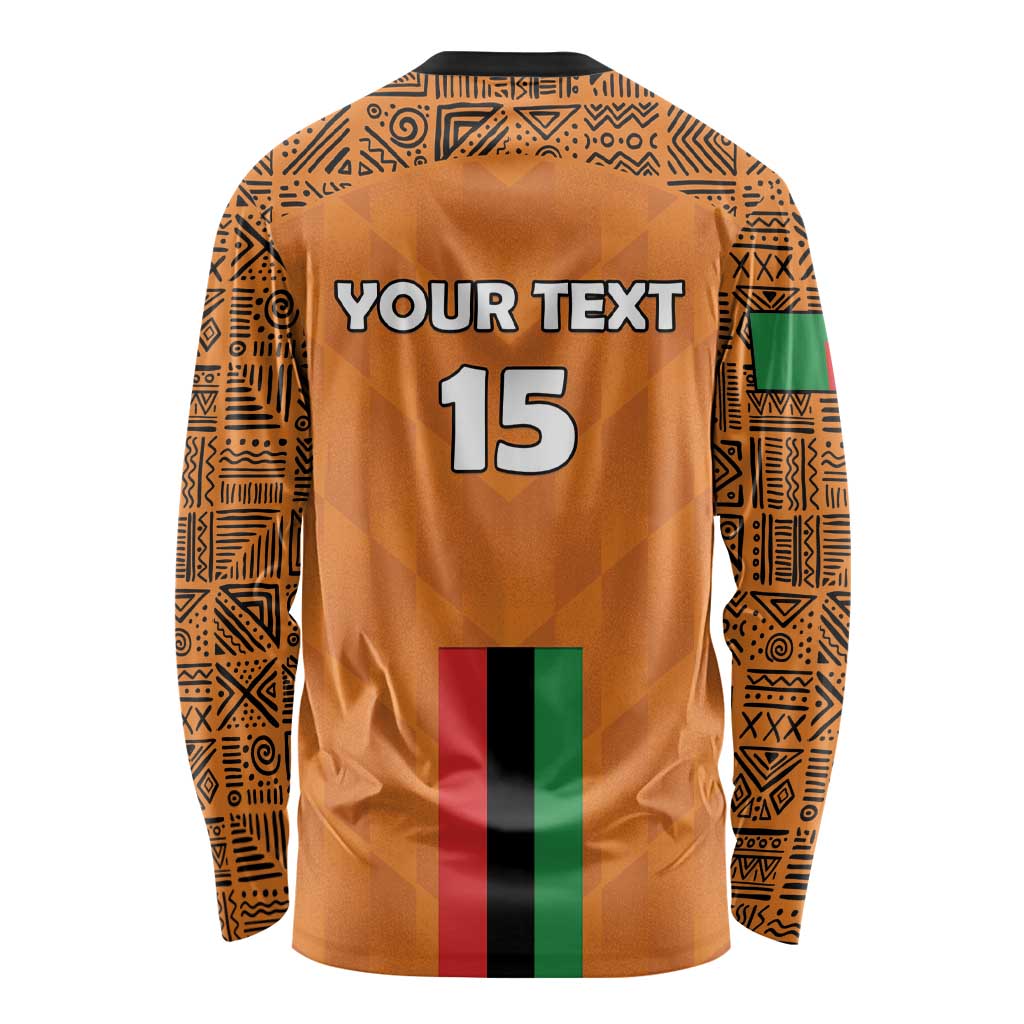 Custom Zambia Football Long Sleeve Shirt Go Chipolopolo Go - Wonder Print Shop