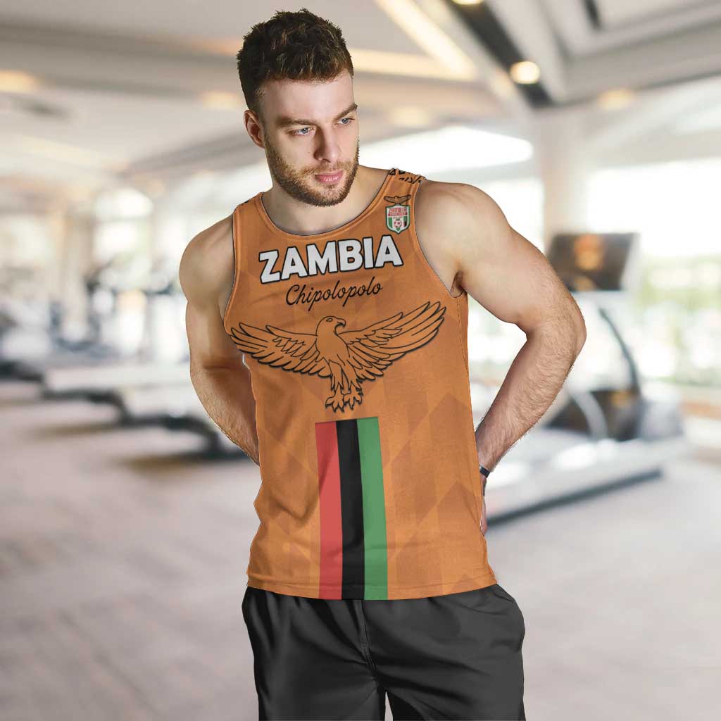 Custom Zambia Football Men Tank Top Go Chipolopolo Go - Wonder Print Shop