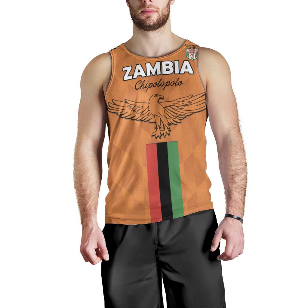 Custom Zambia Football Men Tank Top Go Chipolopolo Go - Wonder Print Shop
