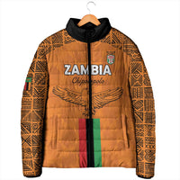 Custom Zambia Football Padded Jacket Go Chipolopolo Go - Wonder Print Shop