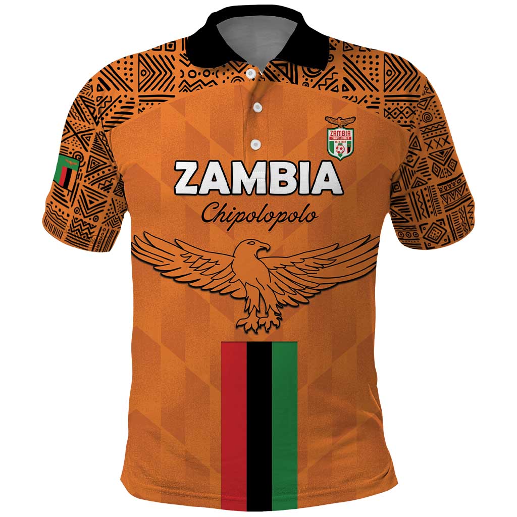 Custom Zambia Football Polo Shirt Go Chipolopolo Go - Wonder Print Shop